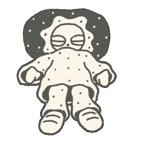 Tired Happy Sunday Sticker