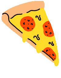 Pizza Cheese Sticker by leeandracianci