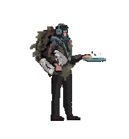 cartergiii music game dancing blue Sticker