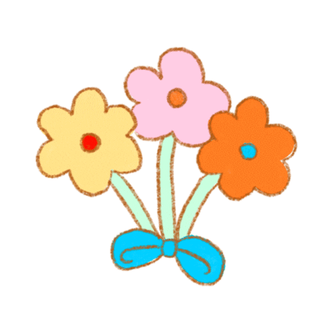 onnatnicha giphyupload flower hana bouquet Sticker