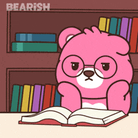 Studying Teddy Bear GIF by BEARISH