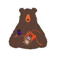 BearNakedGranola love happy dance hug Sticker