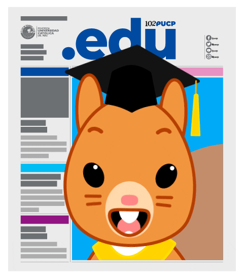 pucp celebration reading squirrel studying GIF