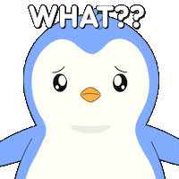 Penguin What Sticker by Pudgy Penguins
