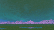 northern lights art GIF by BTBDesignNC