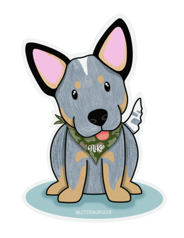 Blue Heeler Dog Sticker