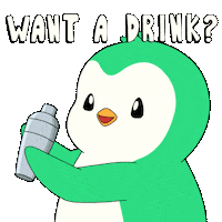 Gin Tonic Penguin Sticker by Abster