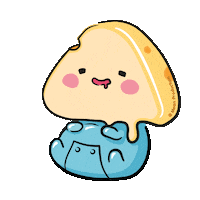 mean_production cute baby yummy cheese Sticker