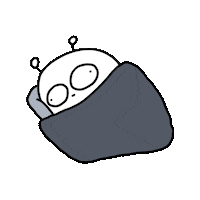 Sleepy Caterpillar Sticker