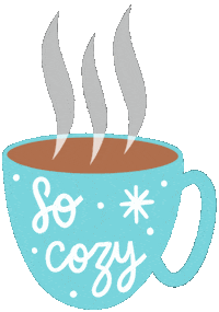 Coffee Time Christmas Sticker