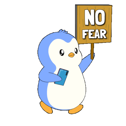 Penguin Keep Going Sticker by Pudgy Penguins