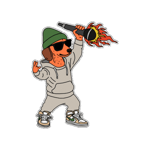casa24records giphygifmaker music rap mic Sticker