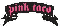 pinktaco pink drink skull miami Sticker