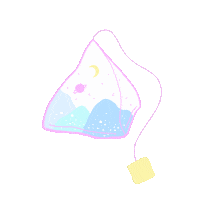 eliinake tea fantasy surreal elina Sticker