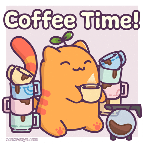 Coffee Time Cat GIF by Castaways