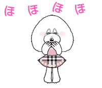 Poodle 笑う Sticker