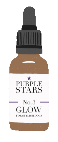 Hundeliebe Glow Sticker by Purple Stars