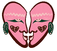 Nanasiana love art heart illustration Sticker