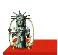 Inspire Statue Of Liberty Sticker by Robodrone