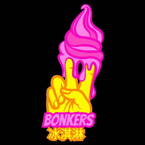 bonkers-icecream giphygifmaker ice cream bonkers soft serve GIF