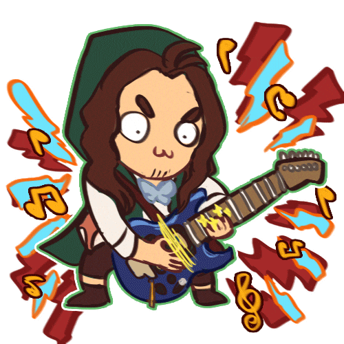 Guitar Shred Sticker