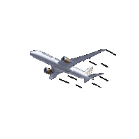 GulfAir travel bye sky takeoff Sticker