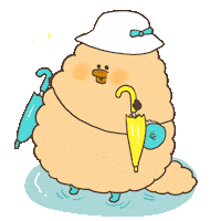 Rain Umbrella Sticker