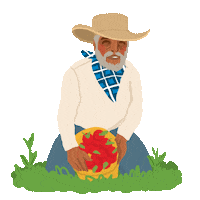 Farm Workers Sticker Sticker by Denyse®