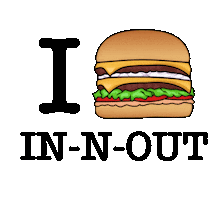 Fast Food Love Sticker by In-N-Out Burger