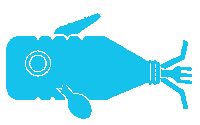 PlasticFisherman fish swimming trash plasticfree Sticker