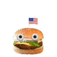 Hungry Independence Day Sticker by chris timmons