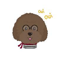 France Dog Sticker
