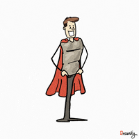 drawify man superhero hero person GIF