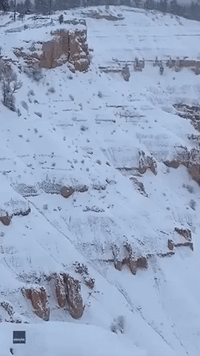 Winter Storm Coats Utah's Bryce Canyon National Park in Snow
