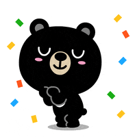 Gimcheon 곰 즐거움 기쁨 532 GIF