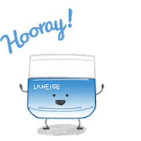 cream hooray Sticker by Laneige Korea