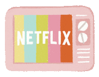 Netflix Chill Sticker by Sasa Khalisa
