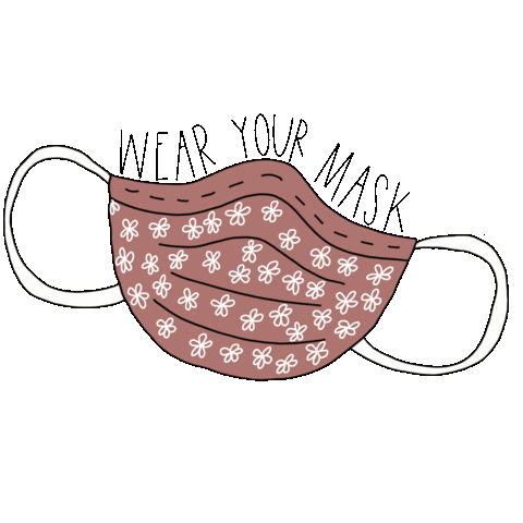 sariahevjen mask covid covid-19 face mask Sticker