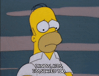scared homer simpson GIF