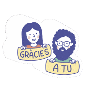 Gràciies A Tu Sticker by Gnomo