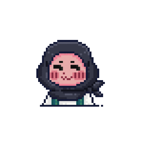 pixlixza giphyupload laugh pixel art chibi Sticker