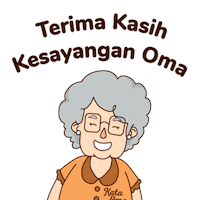 KataOma terimakasih oma telurgabus kataoma Sticker