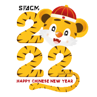 New Years Tiger Sticker by SEAGM