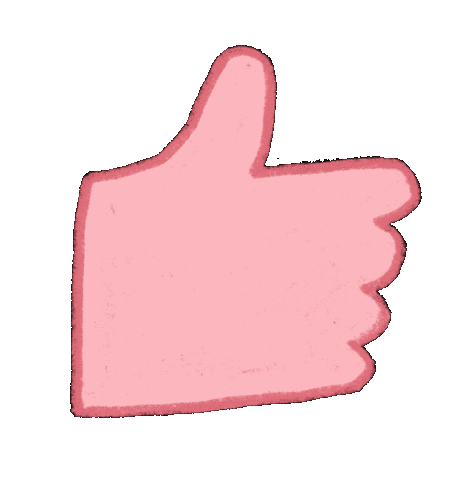 hello_tazzina pink like ok hand Sticker