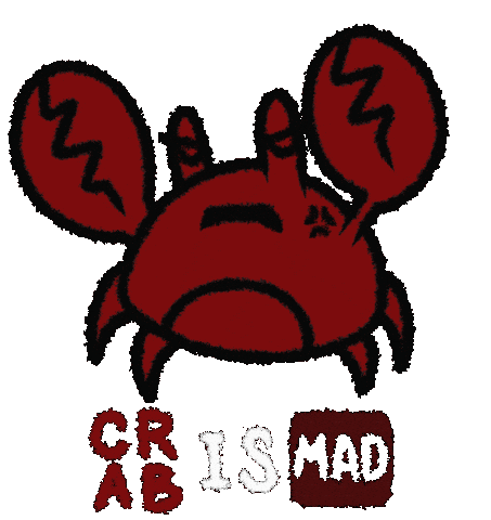 Crab Baba Is You Sticker by Nico