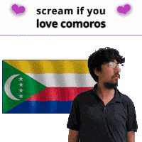 Comoros Flag Km Sticker