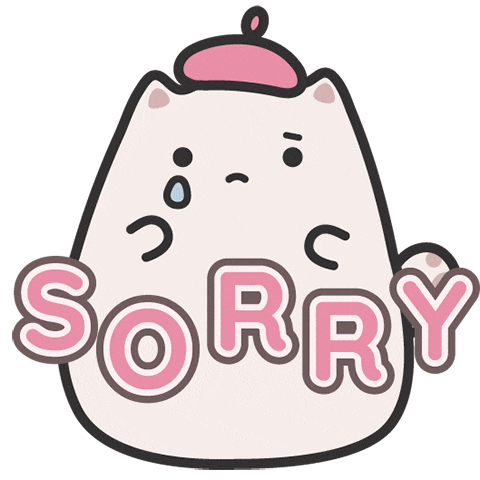 Sorry Whoops Sticker