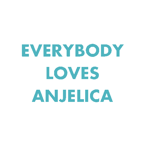 I Love Anjelica Sticker