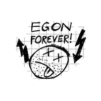 EgonForever cartoon punk cartoons egon forever Sticker