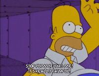 homer simpson fight GIF